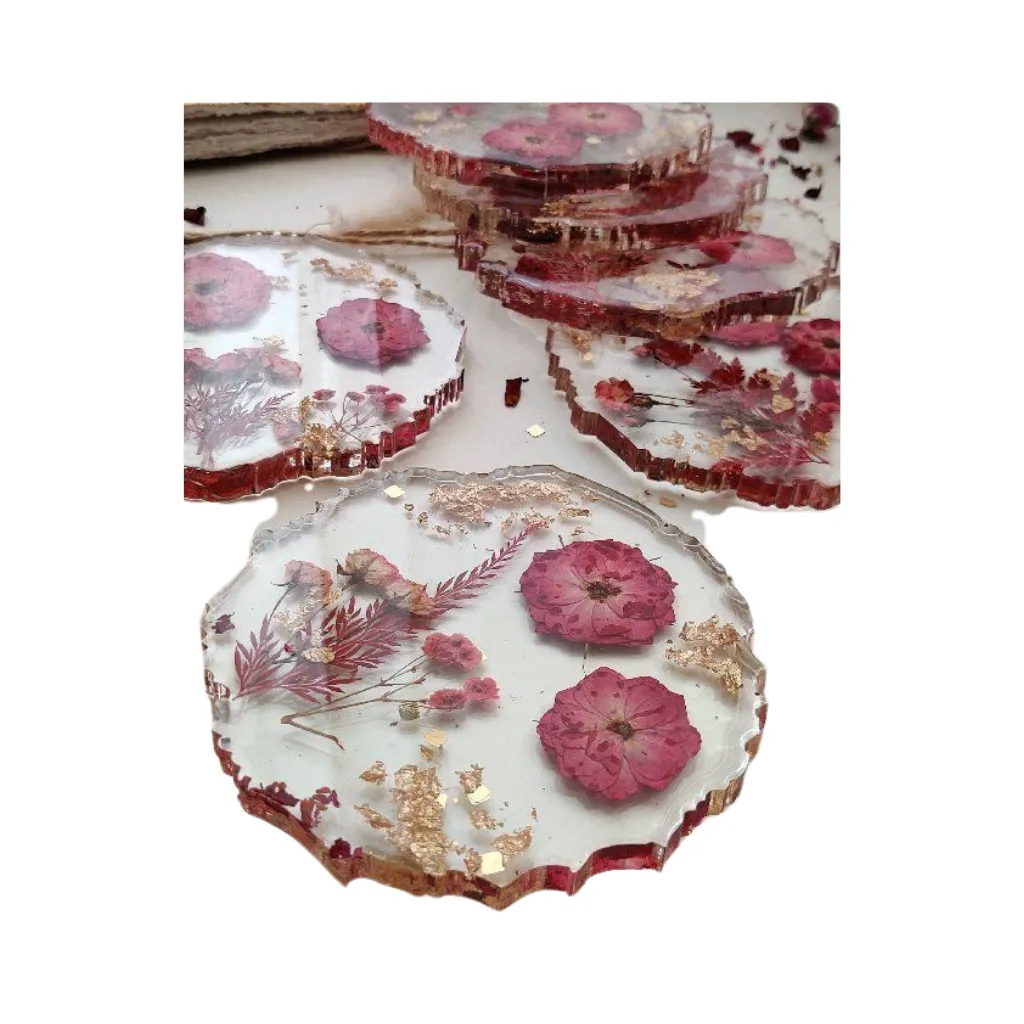 Decorative Drink Coasters Set for Dining Table & Home Décor | Heat Resistant Cup Coasters - Image 6