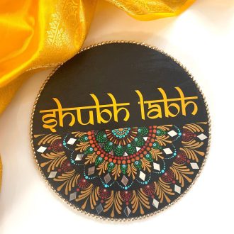 Personalized Mandala Name Plate for Home | Handcrafted Mandala Door Name Board Décor
