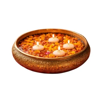 brass urli bowl