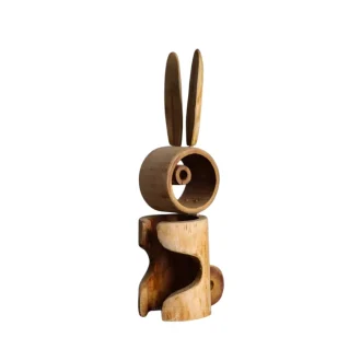 Bamboo Decorative Showpieces & Figurines for Home & Office Décor | Eco-Friendly Wooden Tabletop Decor