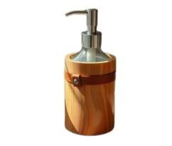 wooden soap dispenser