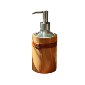 wooden soap dispenser