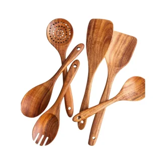 bamboo cooking utensils set