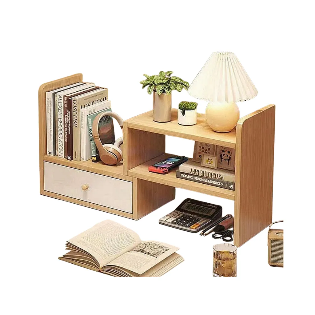 Wooden Desk Organizer for Office & Study Table | Multi-Purpose Desktop Storage Organizer - Image 5
