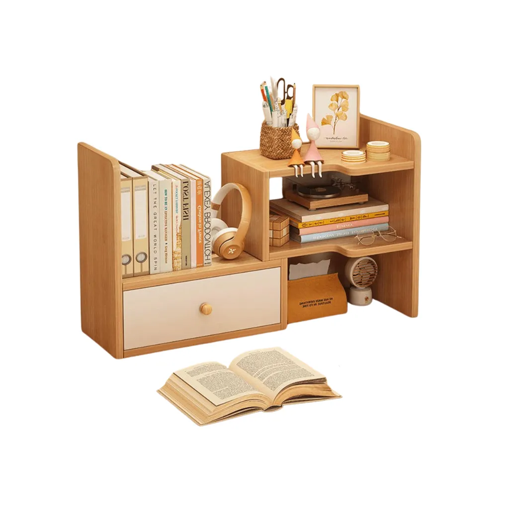 Wooden Desk Organizer for Office & Study Table | Multi-Purpose Desktop Storage Organizer - Image 6