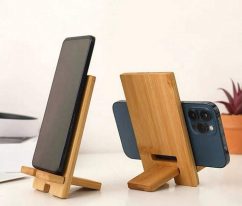 Wooden mobile stands
