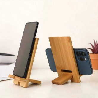 Wooden mobile stands
